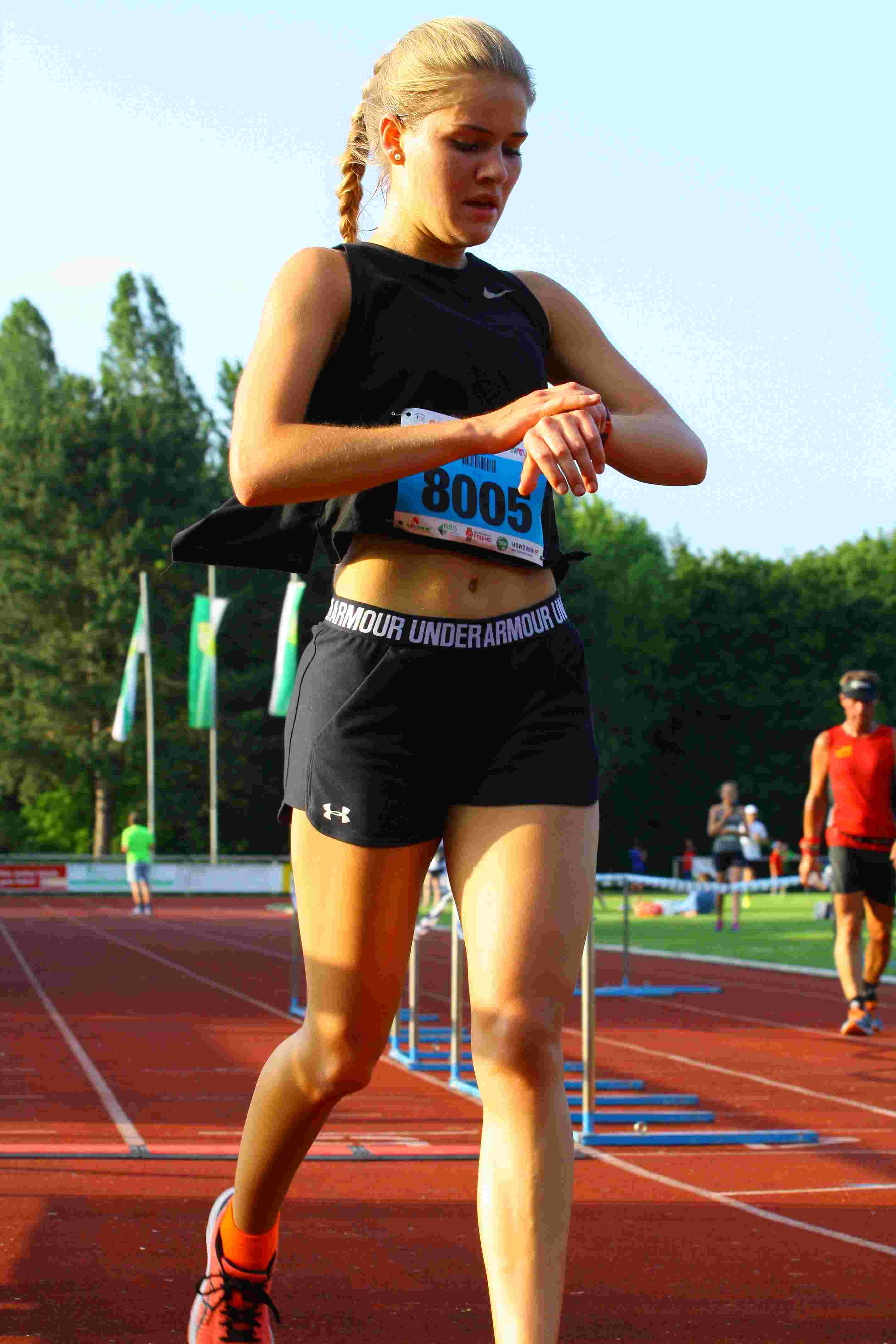Cara Brede, die Siegerin über die 10.350 Meter